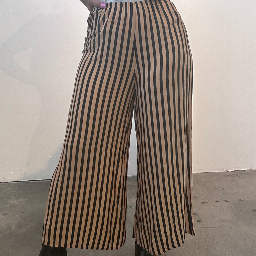 Novella Royale striped wide leg pants